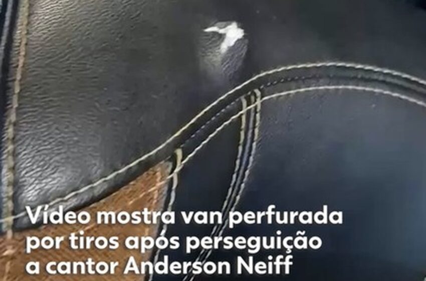  Imagens registram perseguição a Anderson Neiff em SP e mostram van atingida por tiros