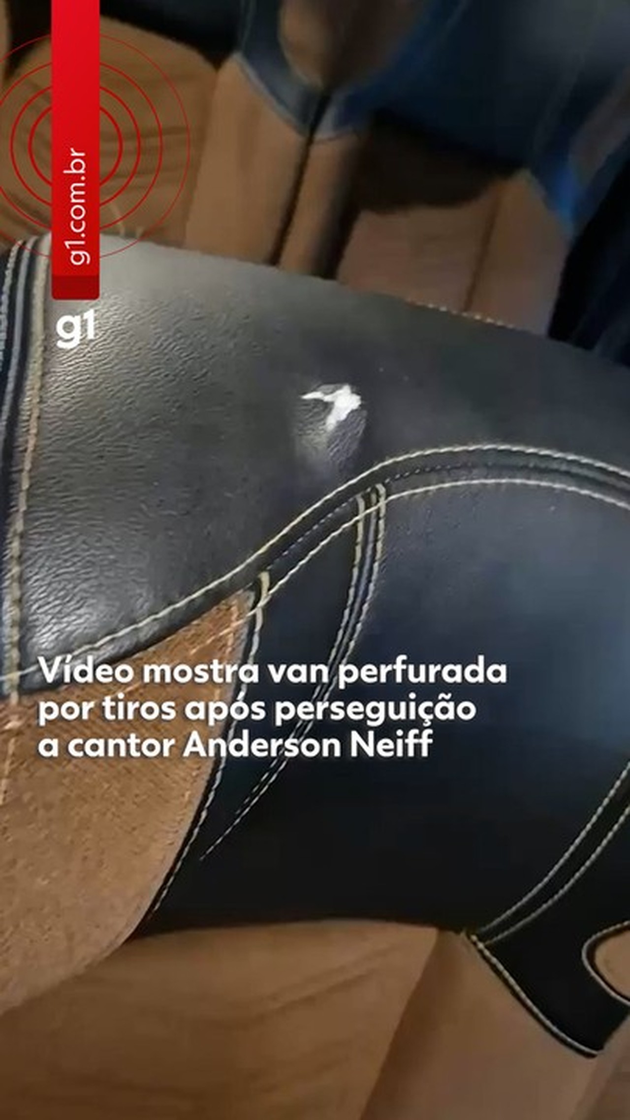 Imagens registram perseguição a Anderson Neiff em SP e mostram van atingida por tiros