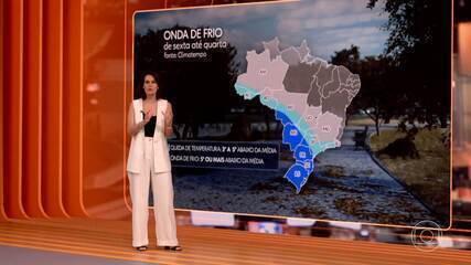 Massa de ar polar derruba temperaturas no Sul, Sudeste e Centro-Oeste a partir desta sexta (8)