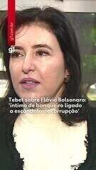 Simone Tebet aponta insustentabilidade de candidatura de Flávio Bolsonaro após vazamento de áudios