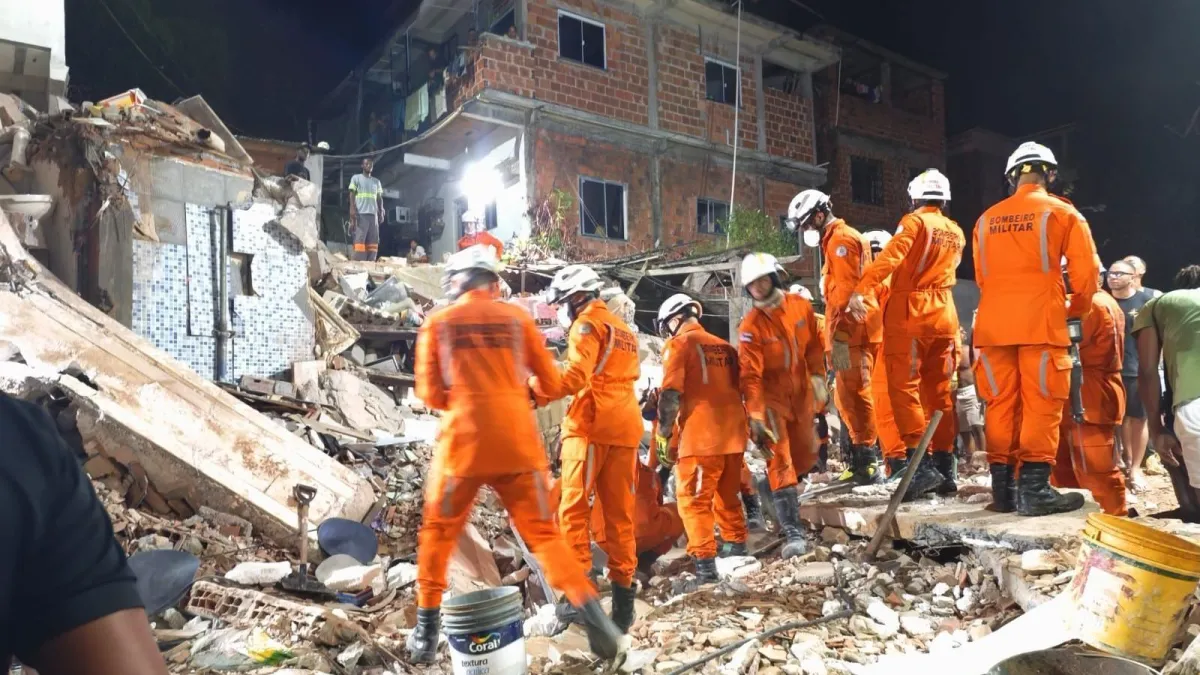 Identificadas as três vítimas de desabamento de edifício em Salvador