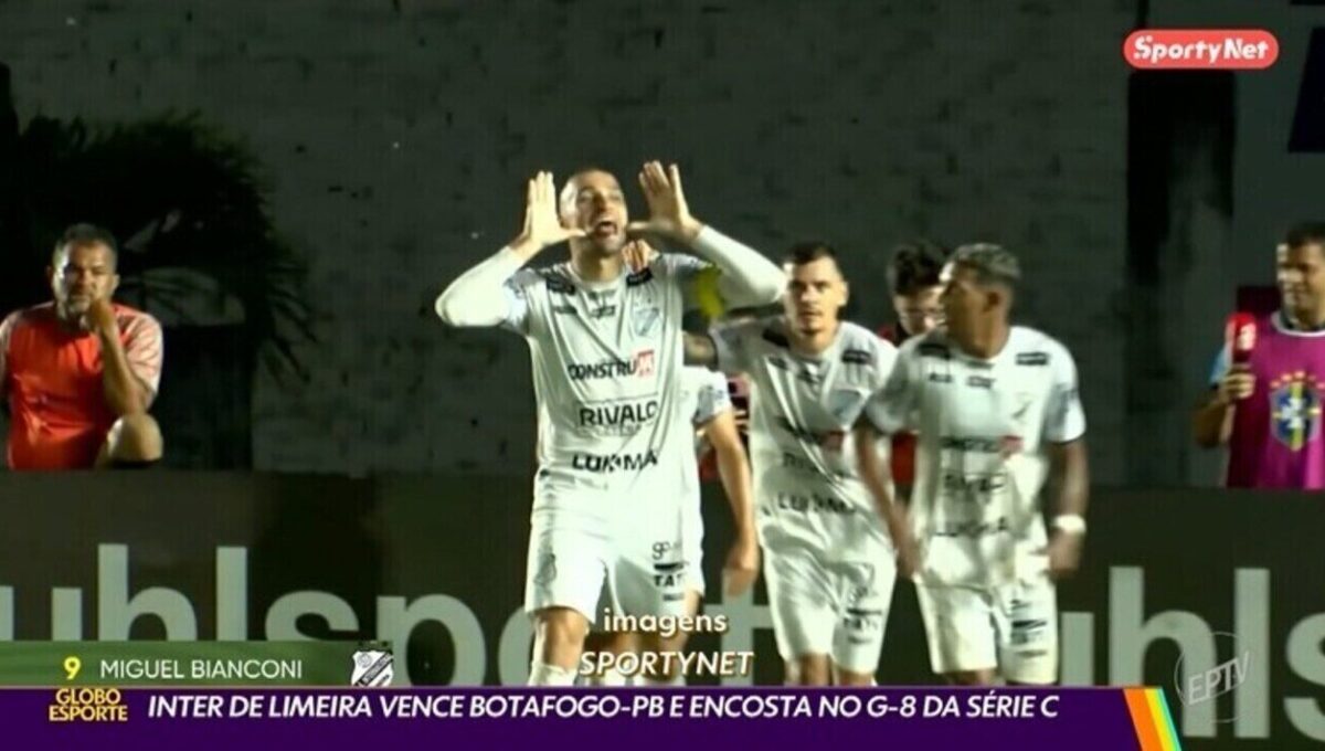 Atacante da Inter de Limeira repete gesto de Neymar após promessa e vitória na Série C