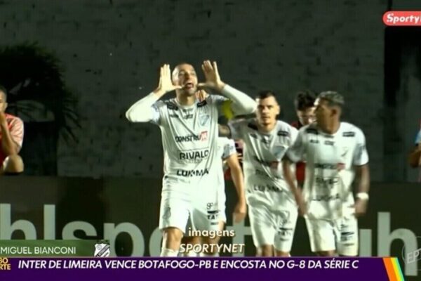 Atacante da Inter de Limeira repete gesto de Neymar após promessa e vitória na Série C