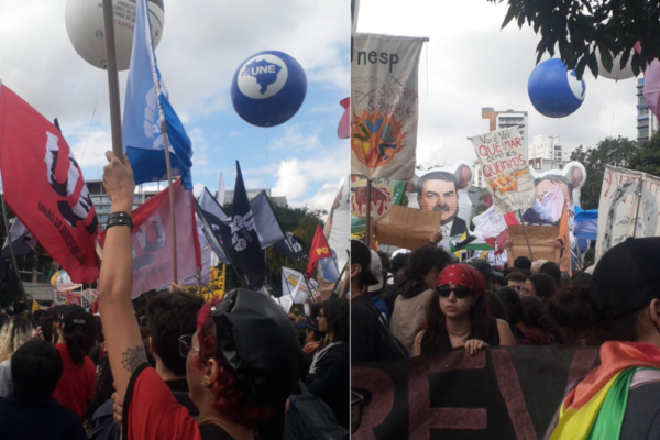 Atos de estudantes e professores contra gestão estadual bloqueiam vias em São Paulo