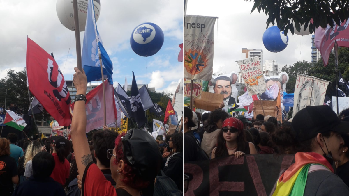 Atos de estudantes e professores contra gestão estadual bloqueiam vias em São Paulo