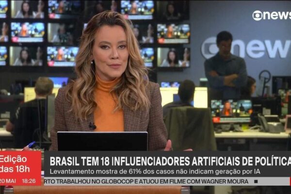 Uso de IA na política: 61% dos influenciadores artificiais omitem origem tecnológica, diz estudo