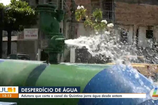 Vazamento em adutora no bairro da Condor causa desperdício de água em Belém