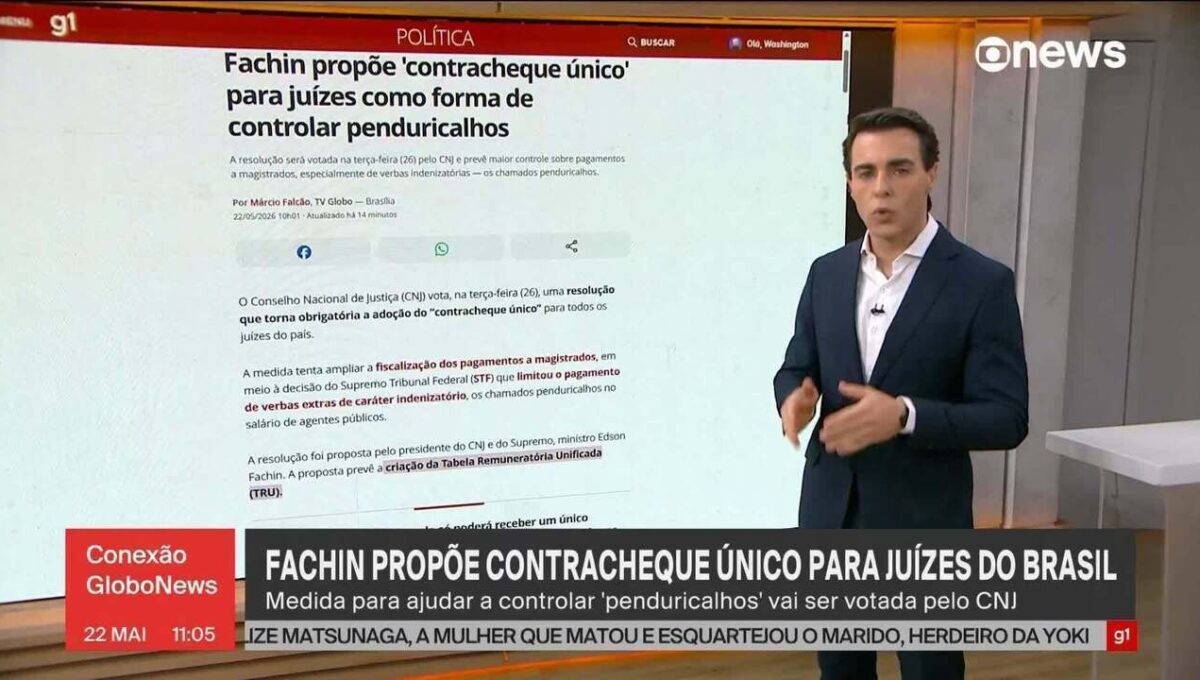 CNJ vota proposta de Edson Fachin para unificar holerites de magistrados e coibir verbas extras