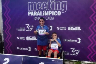 Irmãos gêmeos com paralisia cerebral disputam Meeting Paralímpico em Natal em categorias distintas