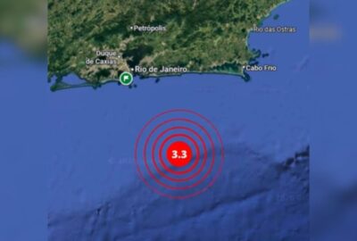 Litoral do Rio de Janeiro registra tremor de terra de magnitude 3.3 próximo a Maricá