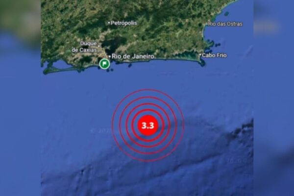 Litoral do Rio de Janeiro registra tremor de terra de magnitude 3.3 próximo a Maricá