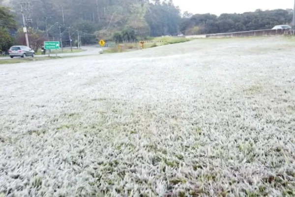 Massa de ar polar traz geada e mínimas de até -5°C para Santa Catarina