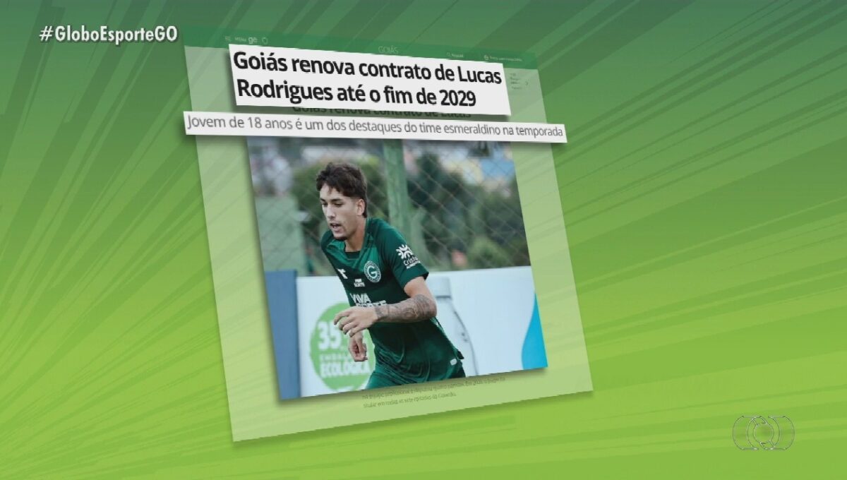 Volante Lucas Rodrigues, do Goiás, é convocado para a Seleção Brasileira Sub-20