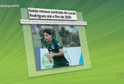 Volante Lucas Rodrigues, do Goiás, é convocado para a Seleção Brasileira Sub-20